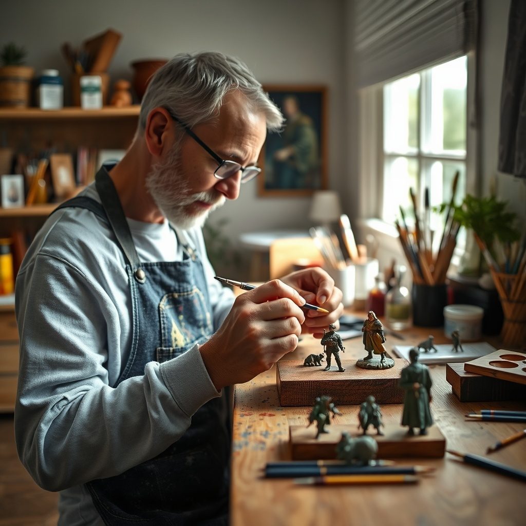 Esempio di miniature dipinte
