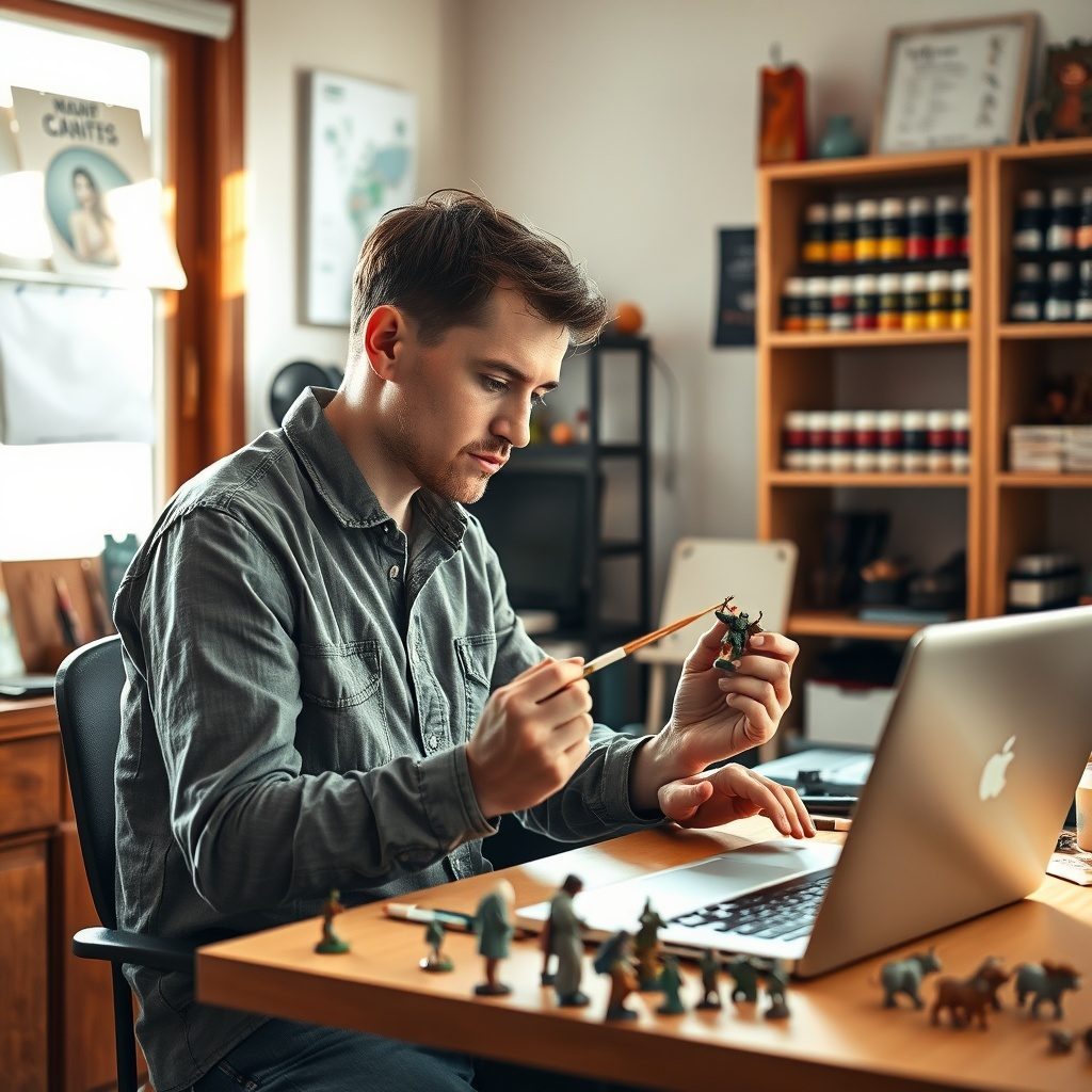 Miniature dipinte con cura